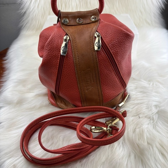 VALENTINA  BACKPACK TOP HANDLES CONVERTIBLE with Silver-Toned Accents - Picture 9 of 11